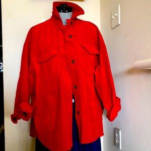Zara Red corduroy casual jacket size L